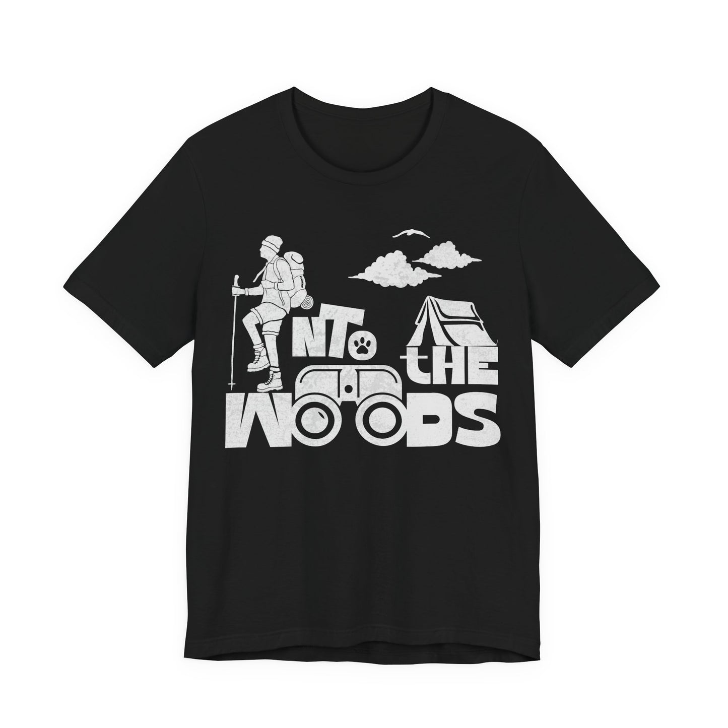 Wanderlust Graphic Tee - 'Into the Woods', Nature Lover Gift, Hiking Apparel, Outdoor Adventure Shirt, Vintage Style T-Shirt
