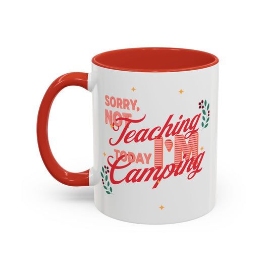 Colorful Camping Coffee Mug, Perfect Gift for Nature Lovers, Teacher Appreciation, Summer Camping, Outdoor Adventures, Replaceable Designs