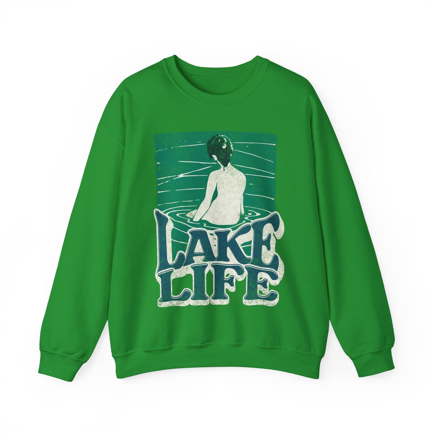 Lake Life Unisex Crewneck Sweatshirt, Cozy Relaxation Apparel, Lakeside Vibes