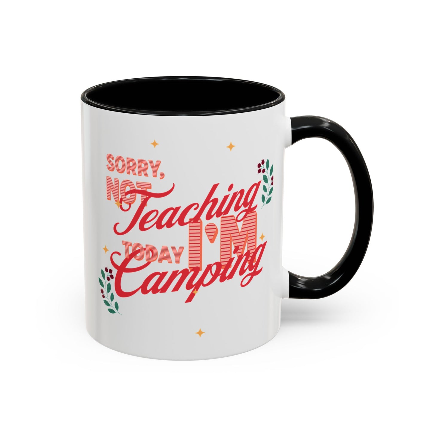 Colorful Camping Coffee Mug, Perfect Gift for Nature Lovers, Teacher Appreciation, Summer Camping, Outdoor Adventures, Replaceable Designs
