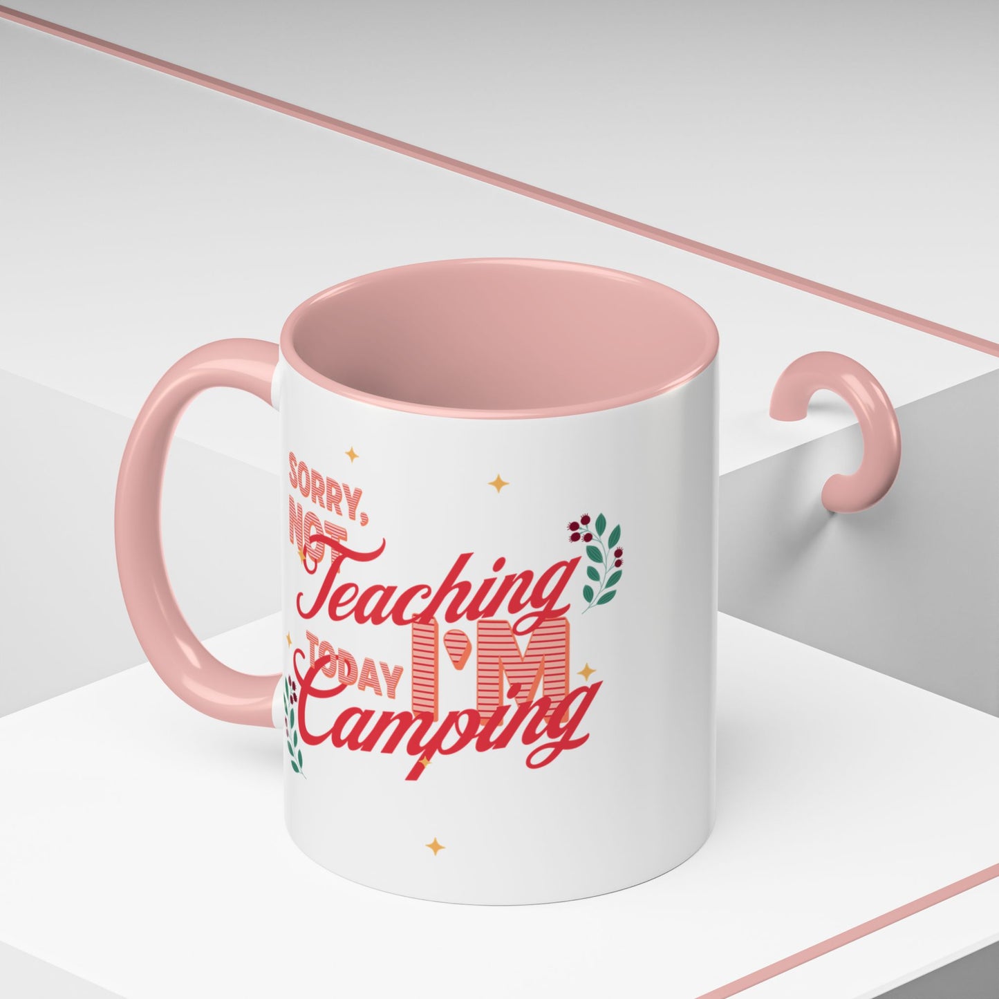 Colorful Camping Coffee Mug, Perfect Gift for Nature Lovers, Teacher Appreciation, Summer Camping, Outdoor Adventures, Replaceable Designs