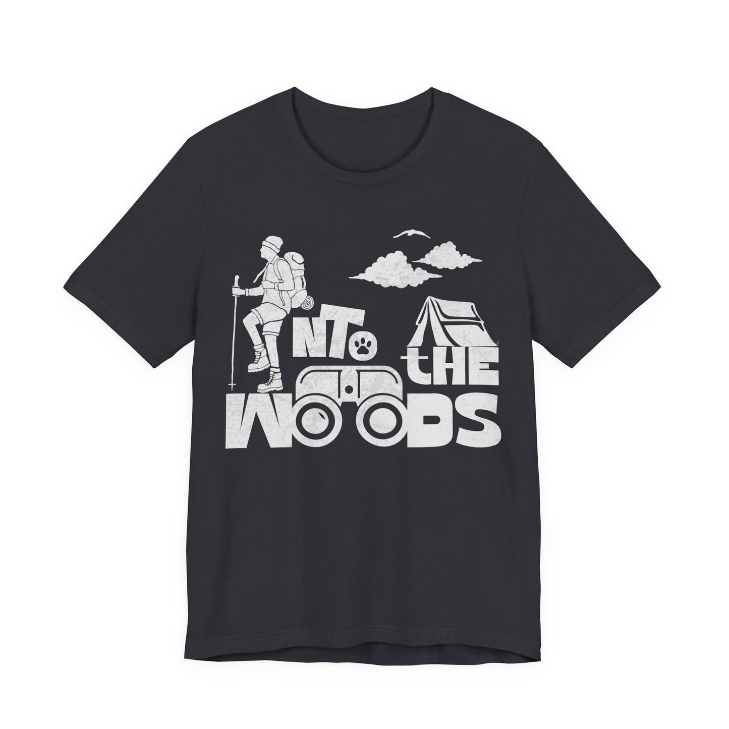 Wanderlust Graphic Tee - 'Into the Woods', Nature Lover Gift, Hiking Apparel, Outdoor Adventure Shirt, Vintage Style T-Shirt