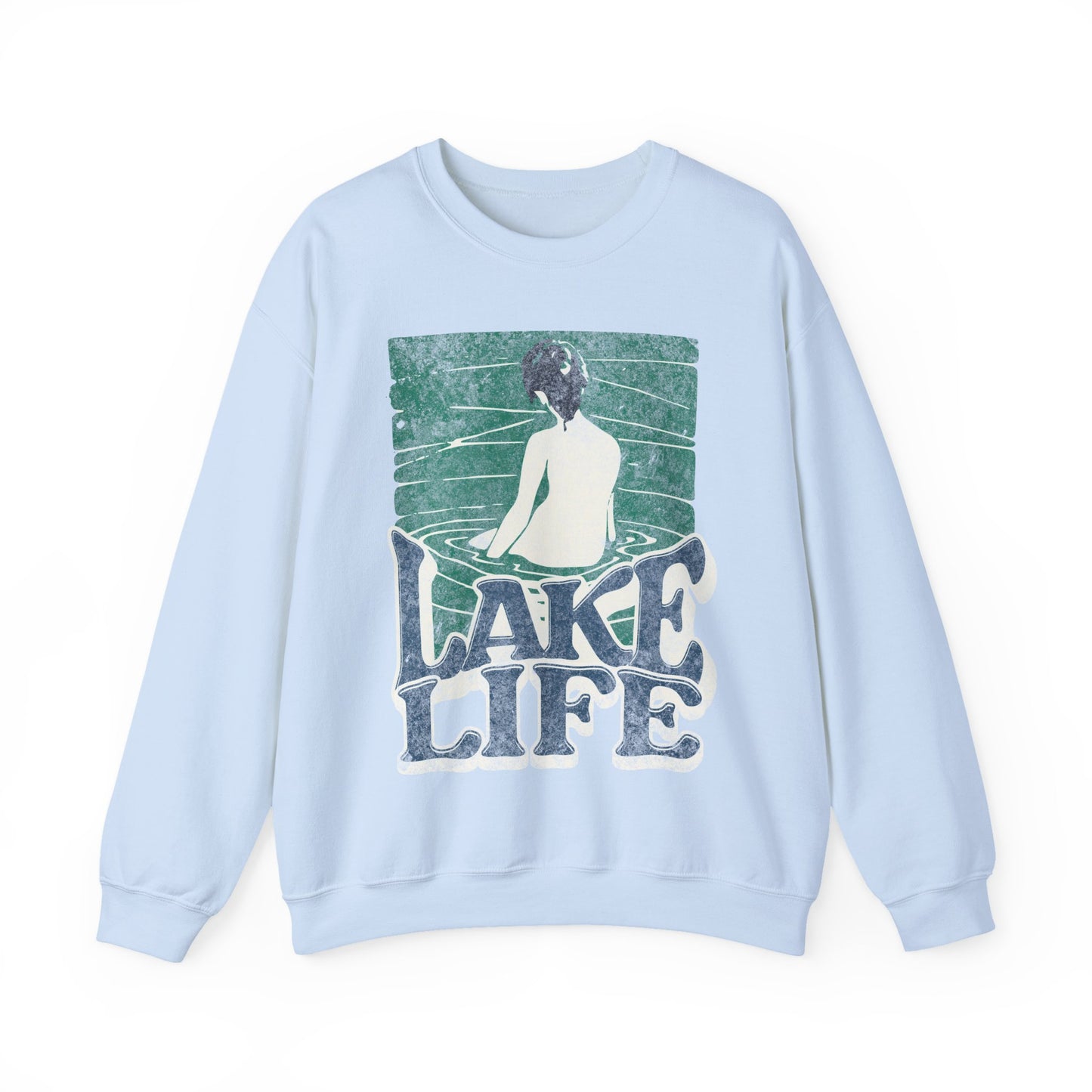 Lake Life Unisex Crewneck Sweatshirt, Cozy Relaxation Apparel, Lakeside Vibes