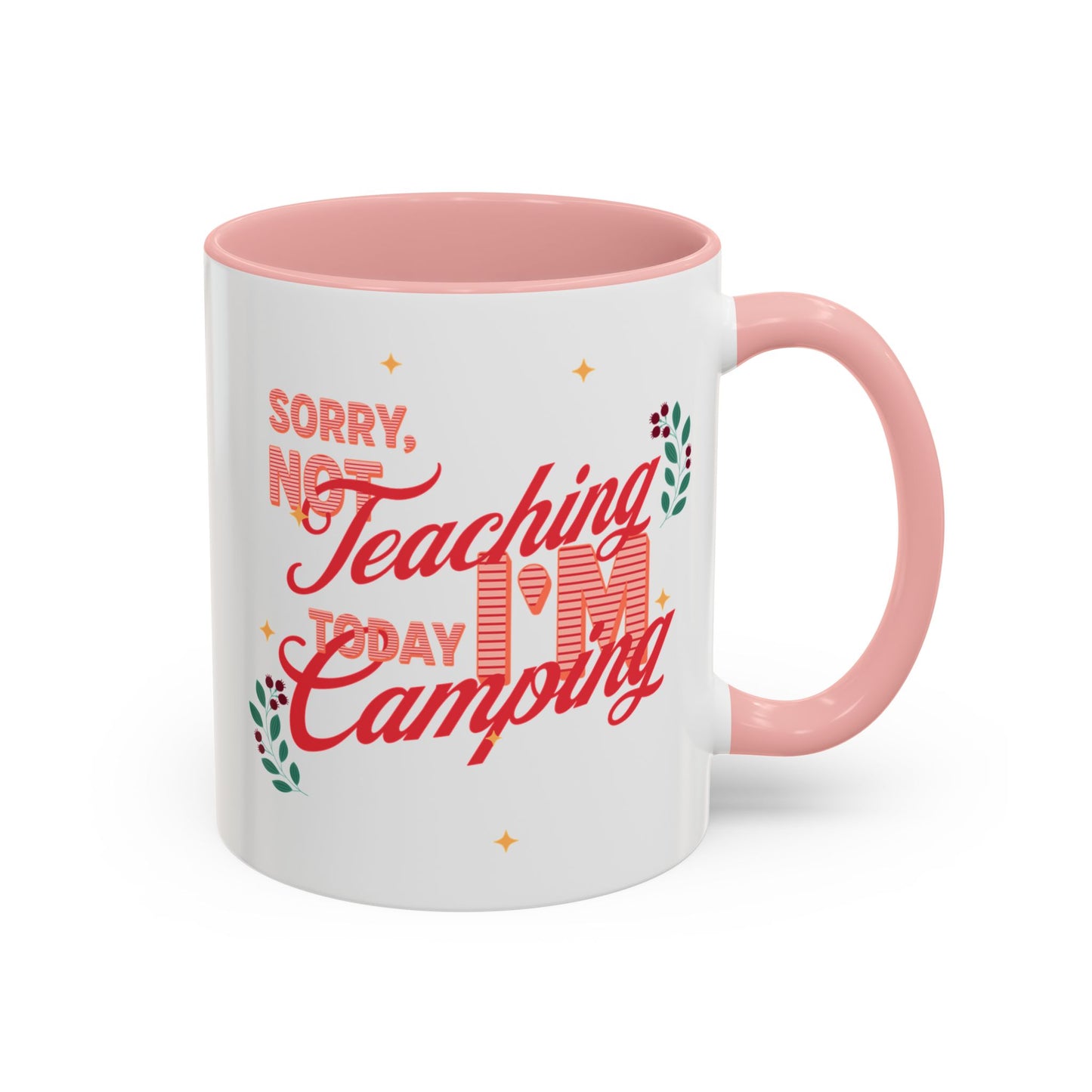Colorful Camping Coffee Mug, Perfect Gift for Nature Lovers, Teacher Appreciation, Summer Camping, Outdoor Adventures, Replaceable Designs