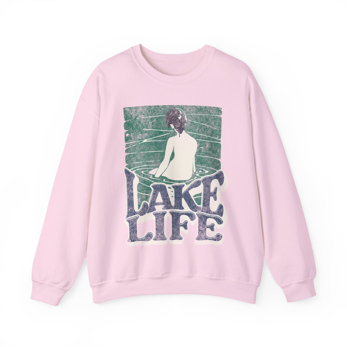 Lake Life Unisex Crewneck Sweatshirt, Cozy Relaxation Apparel, Lakeside Vibes
