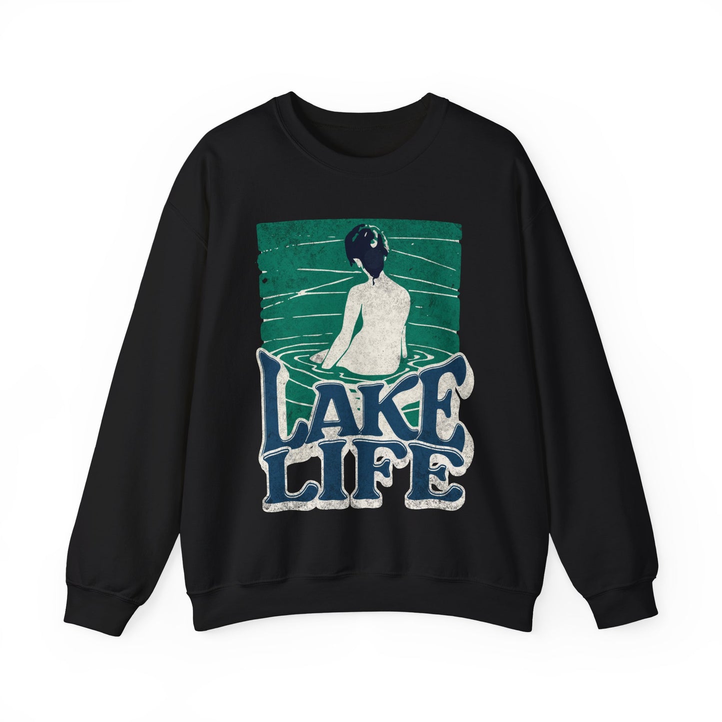 Lake Life Unisex Crewneck Sweatshirt, Cozy Relaxation Apparel, Lakeside Vibes
