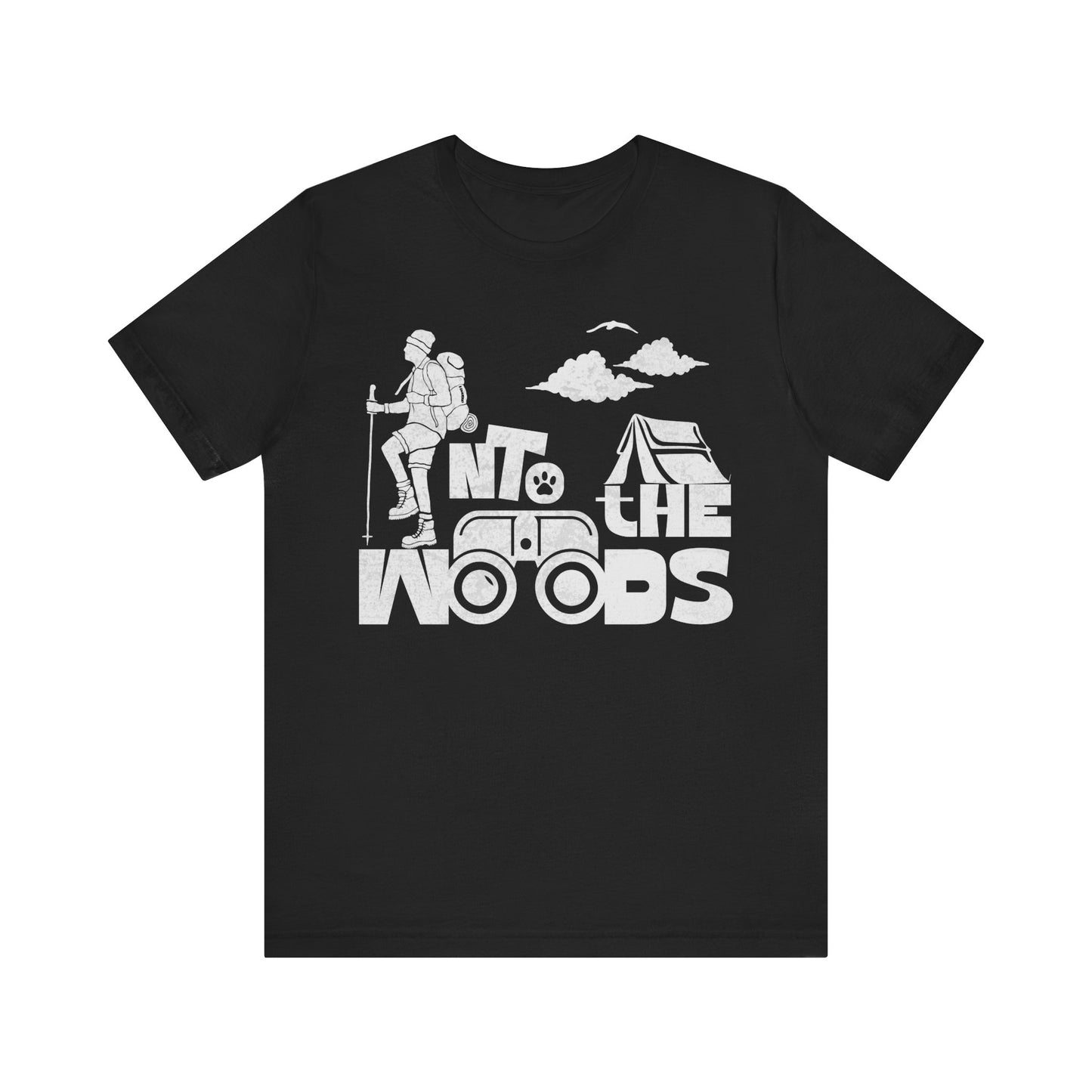 Wanderlust Graphic Tee - 'Into the Woods', Nature Lover Gift, Hiking Apparel, Outdoor Adventure Shirt, Vintage Style T-Shirt