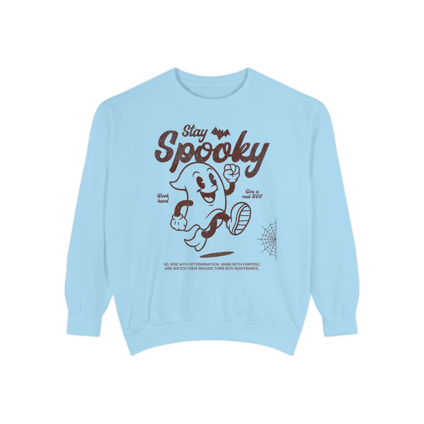 Spooky Ghost Unisex Sweatshirt, Cozy Halloween Apparel, Fall Fashion, Casual Gift, Youthful Style, Stay Spooky Design
