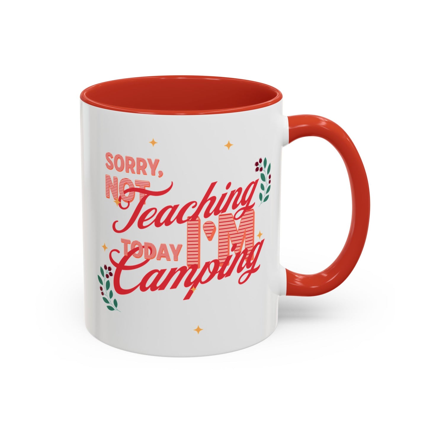 Colorful Camping Coffee Mug, Perfect Gift for Nature Lovers, Teacher Appreciation, Summer Camping, Outdoor Adventures, Replaceable Designs