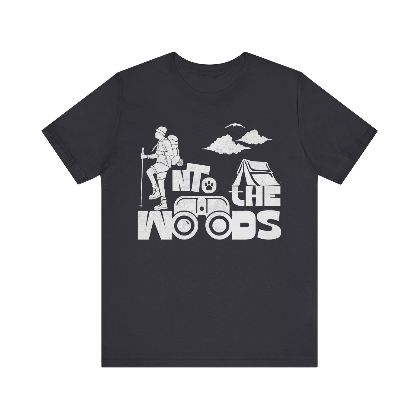 Wanderlust Graphic Tee - 'Into the Woods', Nature Lover Gift, Hiking Apparel, Outdoor Adventure Shirt, Vintage Style T-Shirt